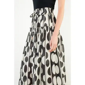 Geometric print skirt