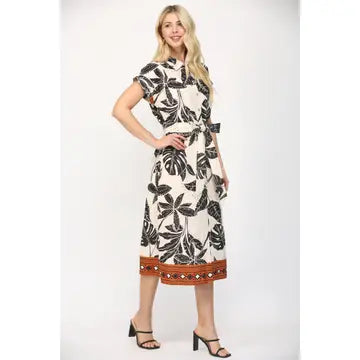 Tropical Linen Dress