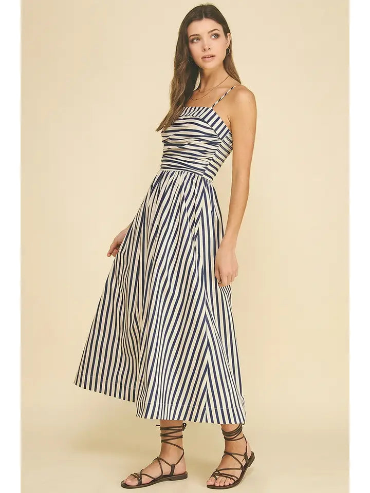 Striped Midi Dress