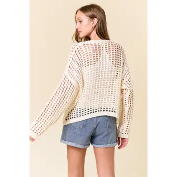 Crochet Open Cardigan