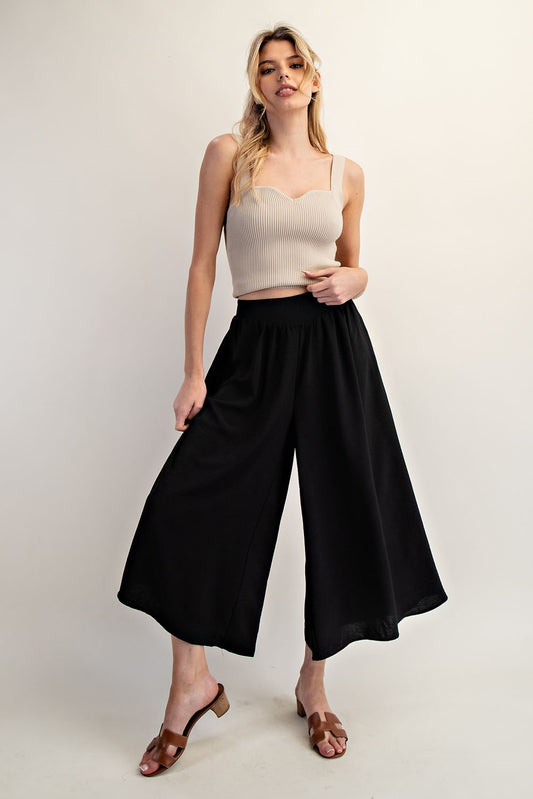 Black Flowy Pant