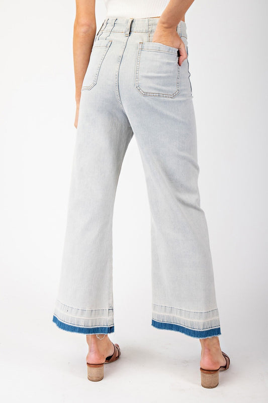 Mineral Washed Denim Pants