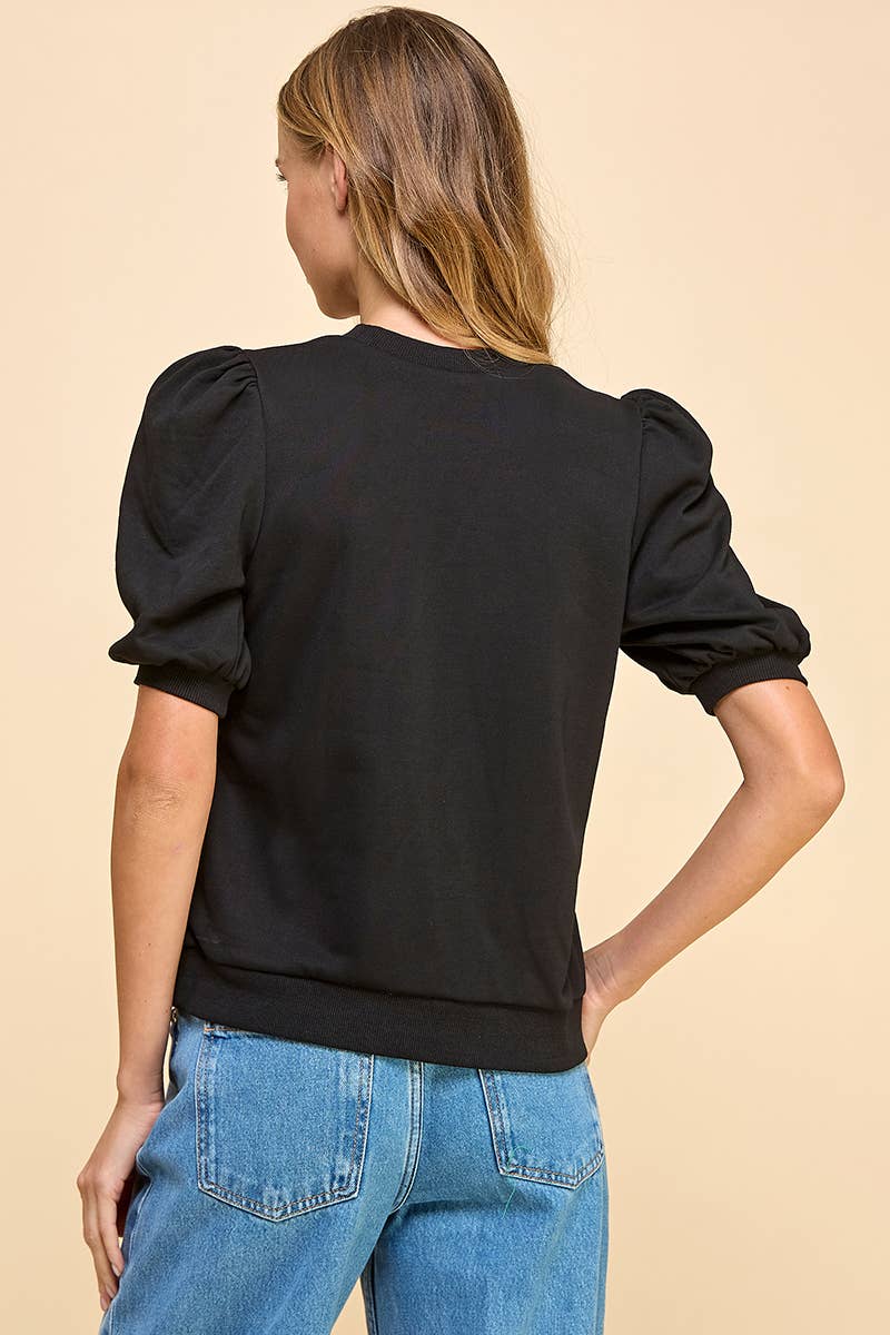 Puff Sleeve Sweatshirt