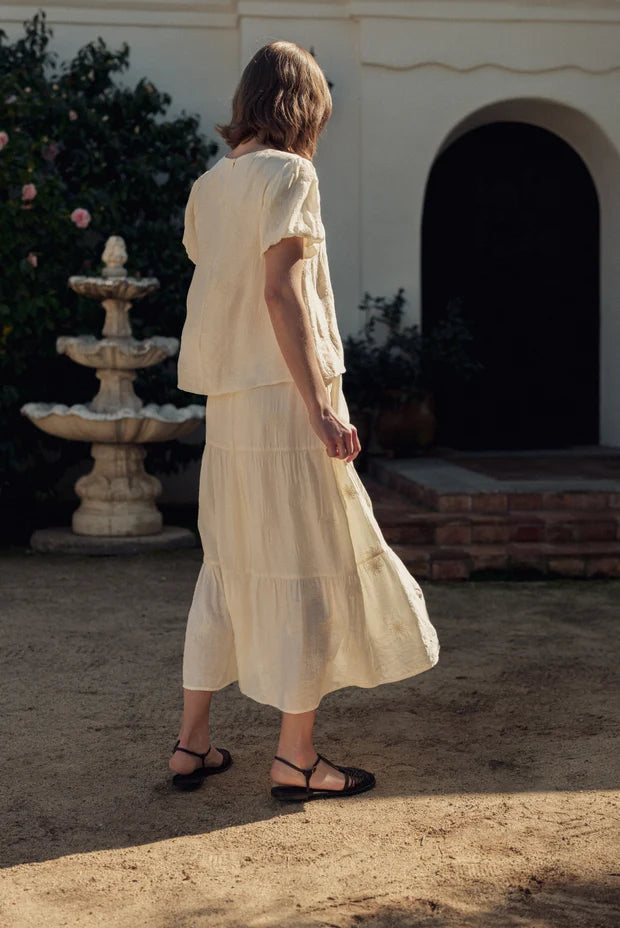 Embroidery Tiered Skirt