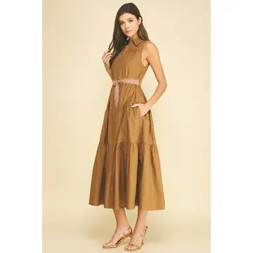 Tiered Midi Dress