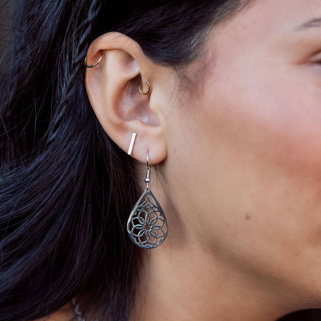 Mini Bar Stud Earrings