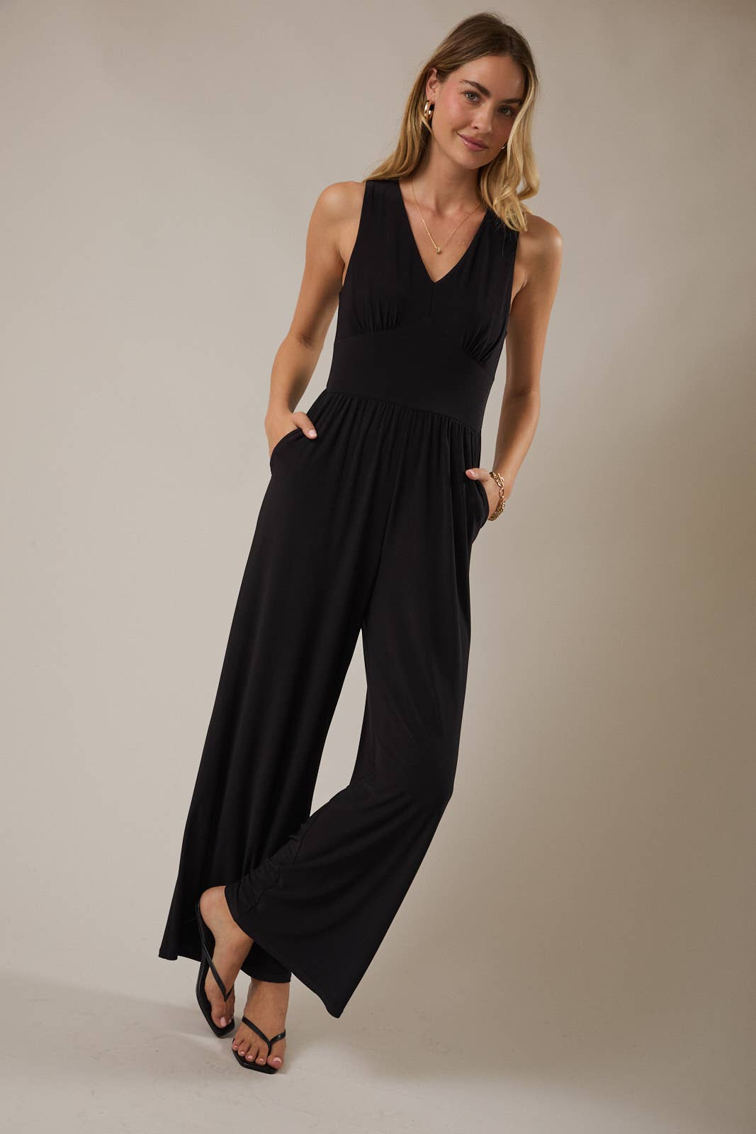 WIDE LEG JUMPSUIT