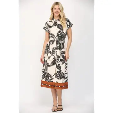 Tropical Linen Dress