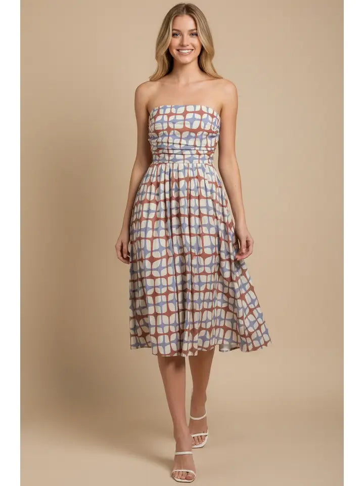 Geometric Midi Dress