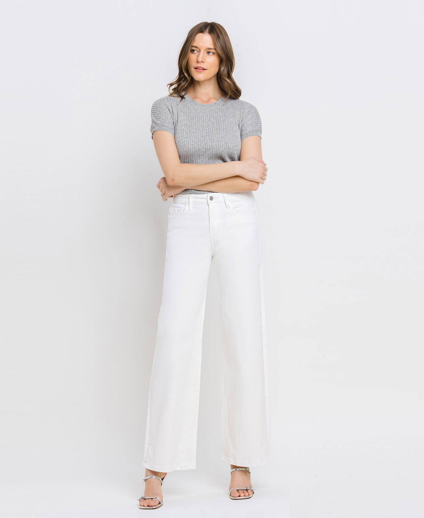 HIGH RISE WIDE LEG JEANS