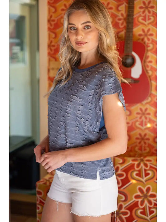 Distressed Knit Top