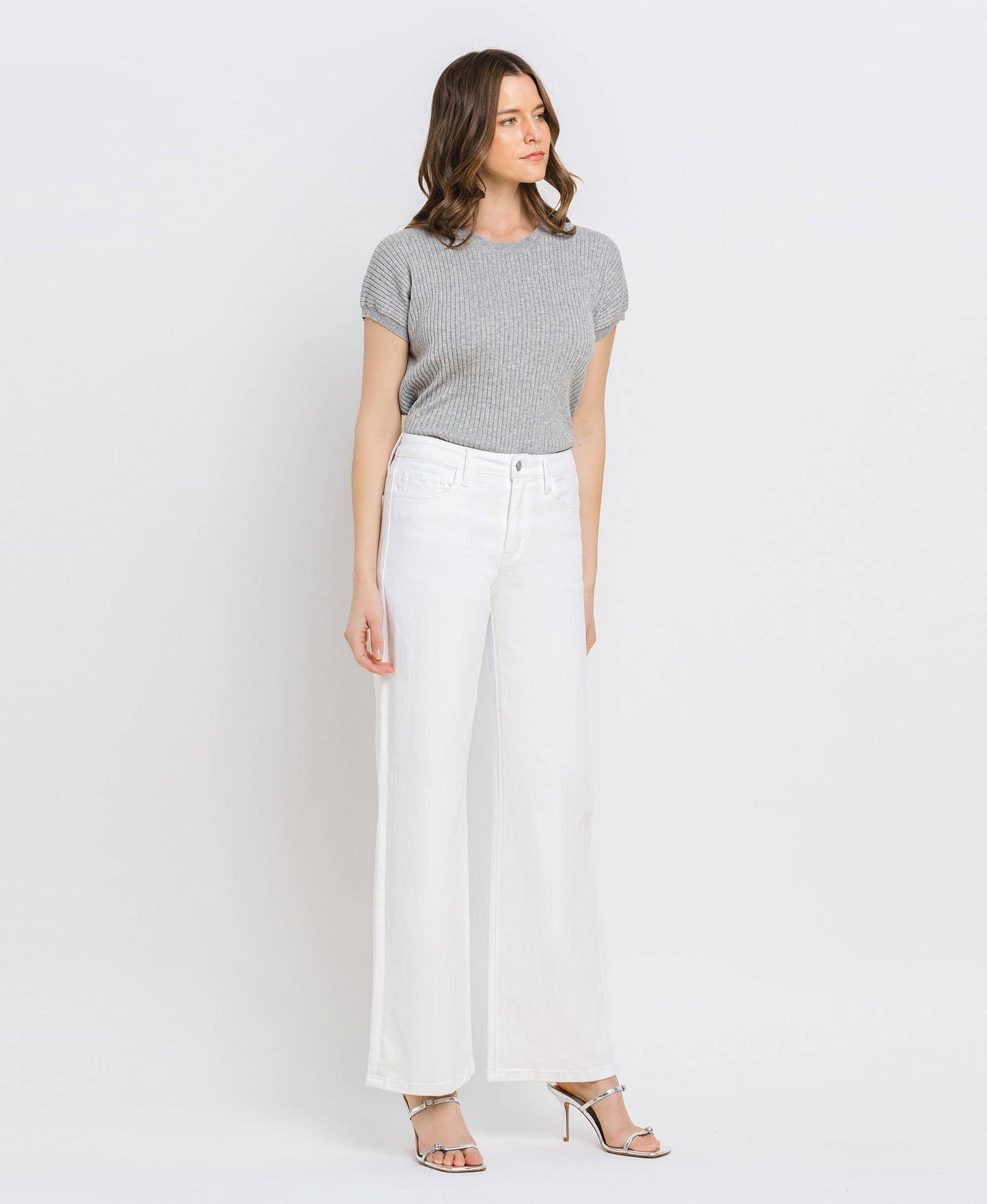 HIGH RISE WIDE LEG JEANS