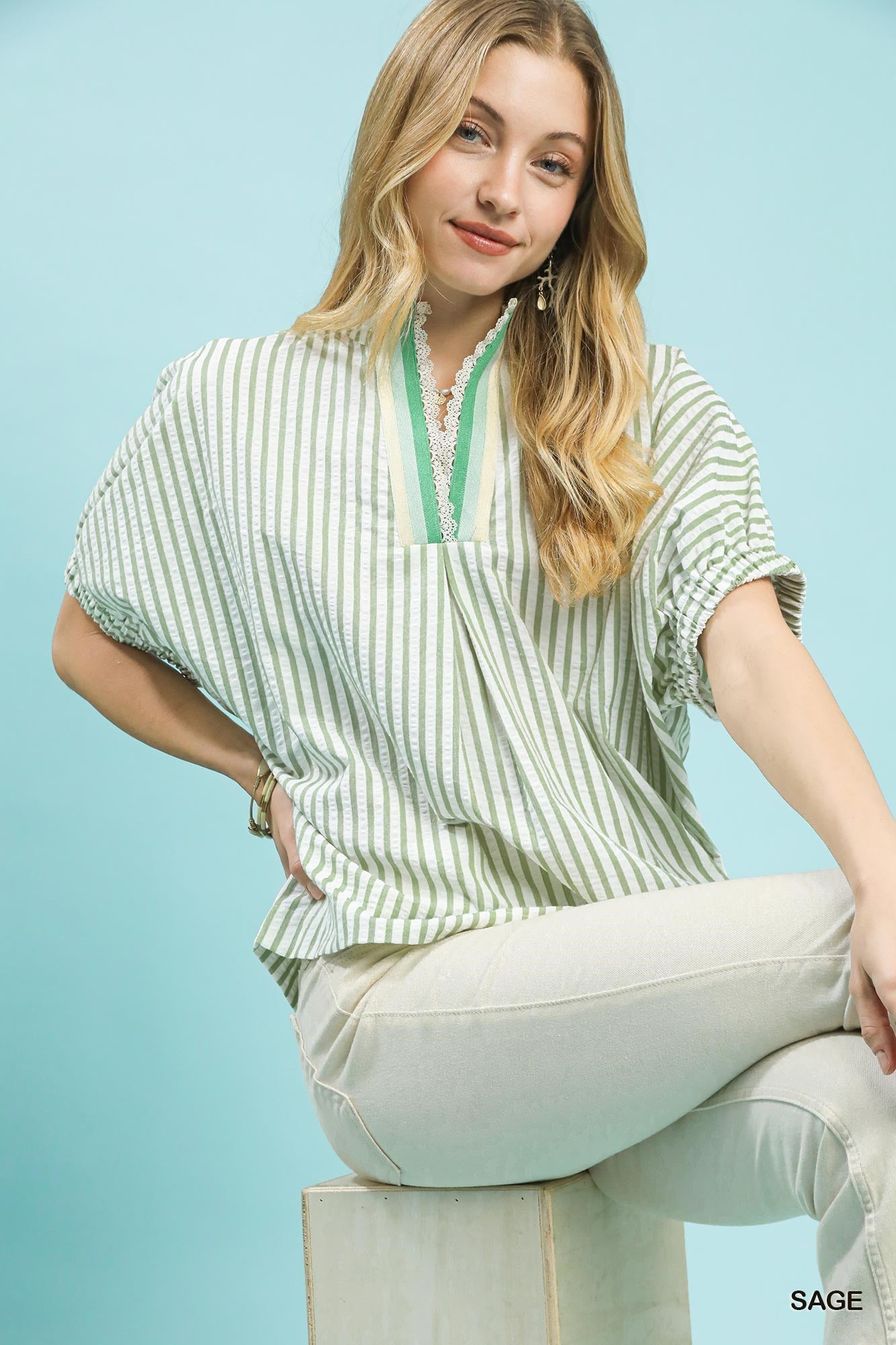 Lace Trim Top