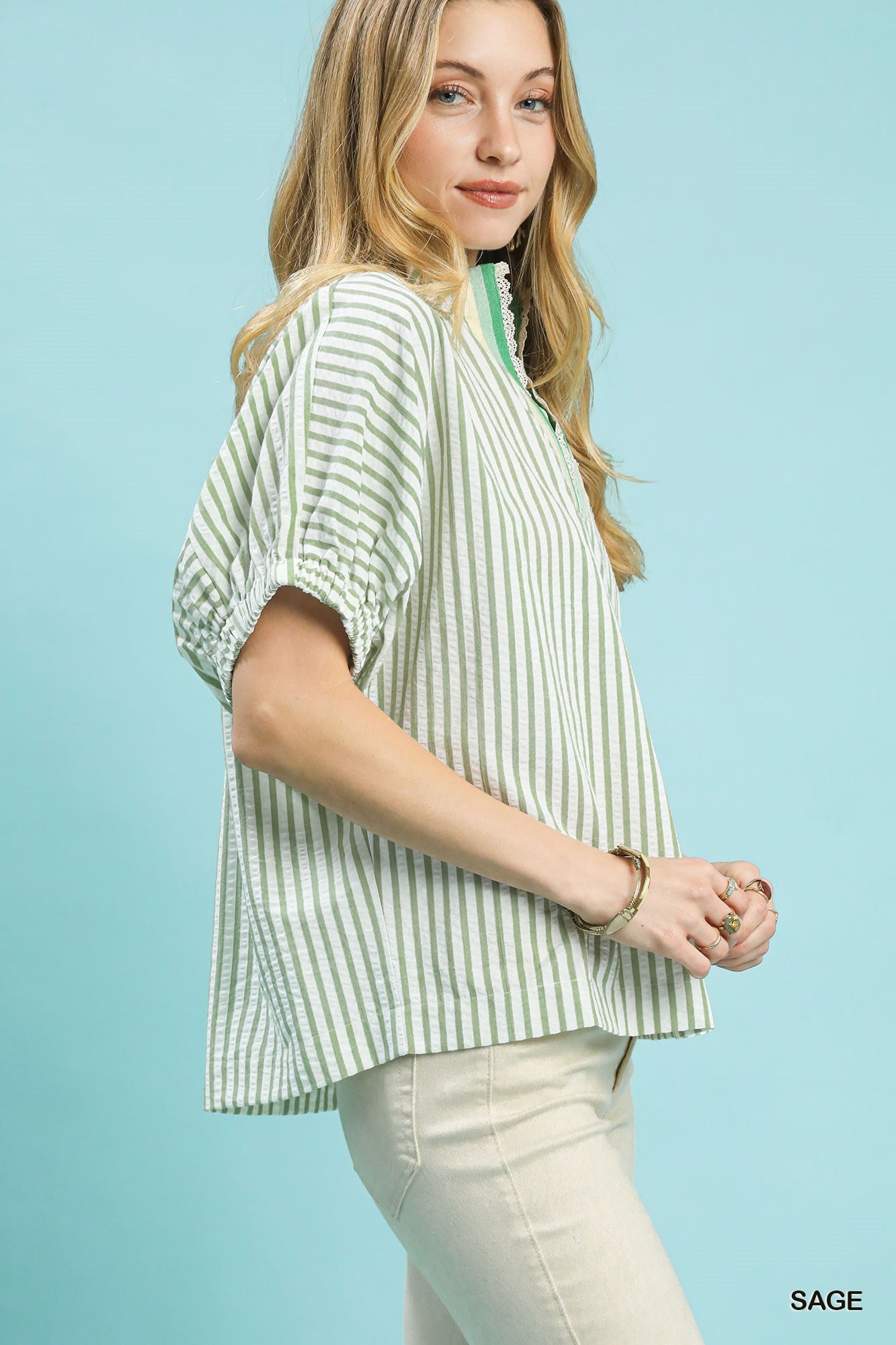 Lace Trim Top