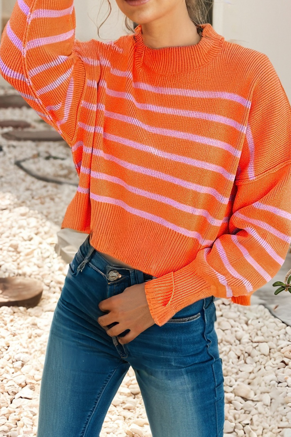Ribbed Tennessee Orange Sweater
