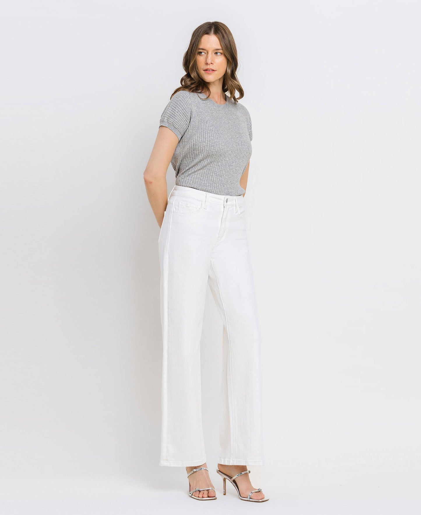 HIGH RISE WIDE LEG JEANS