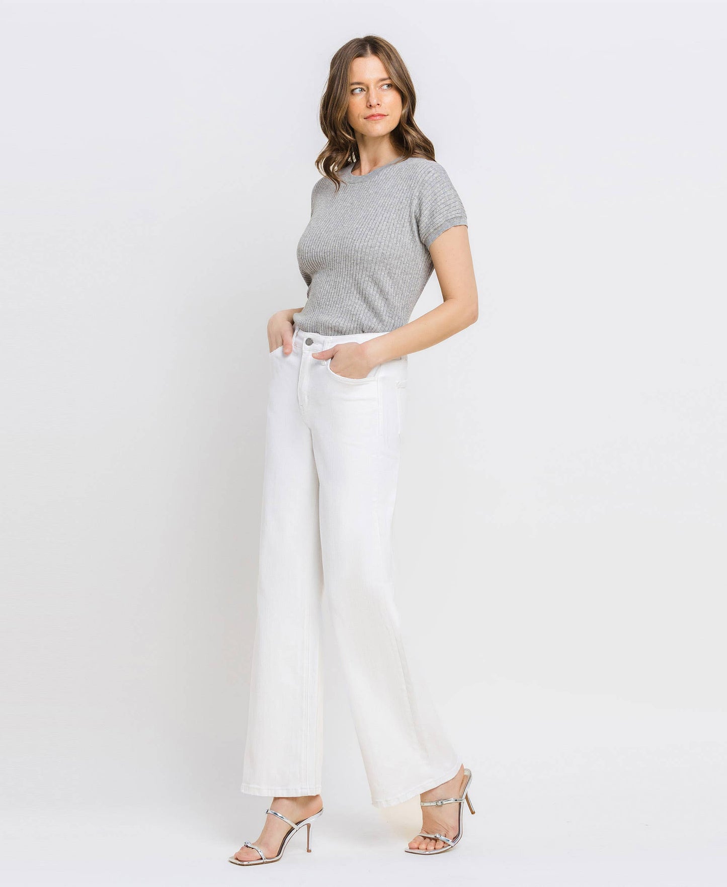 HIGH RISE WIDE LEG JEANS