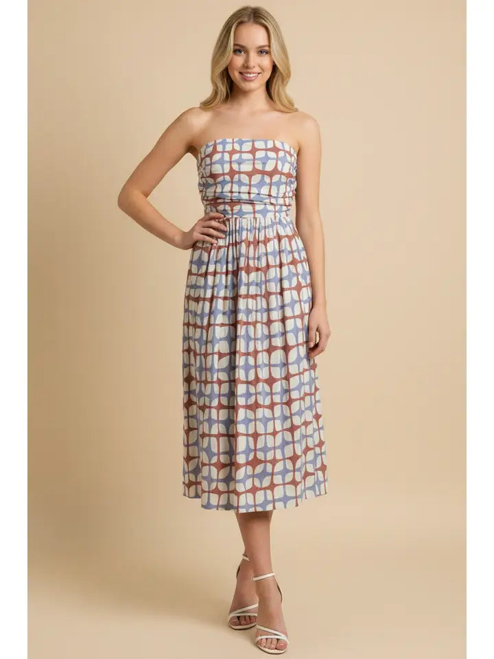 Geometric Midi Dress