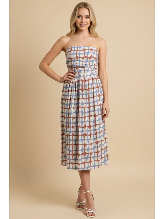 Geometric Midi Dress