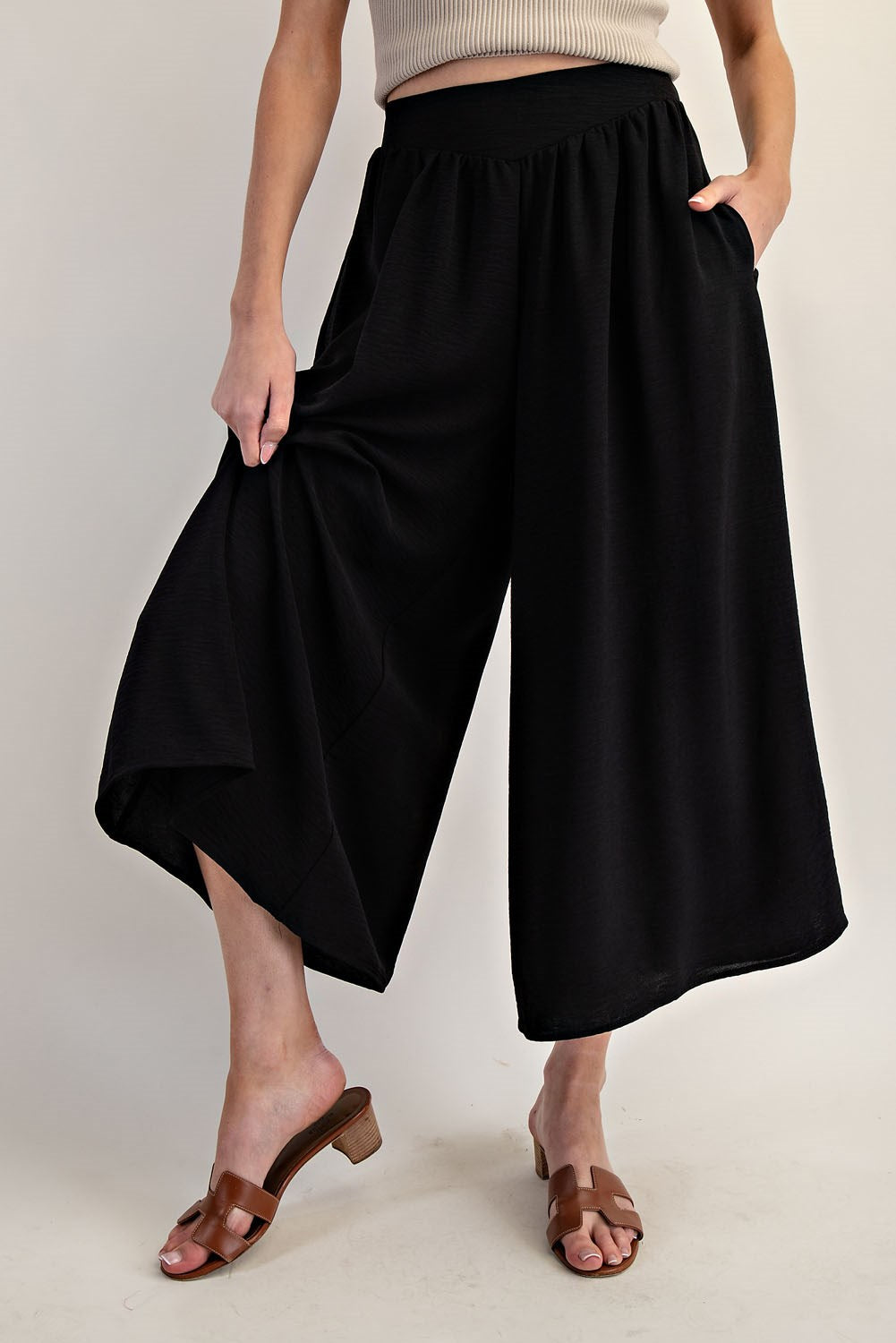 Black Flowy Pant