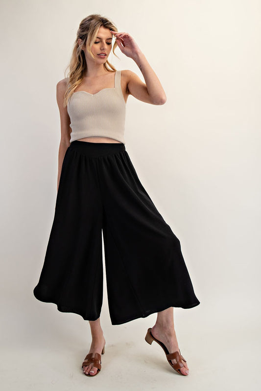 Black Flowy Pant