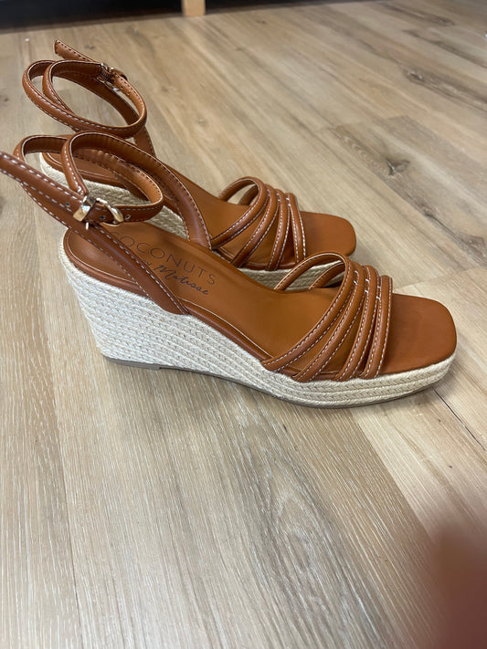 Sunnie Cognac Wedge