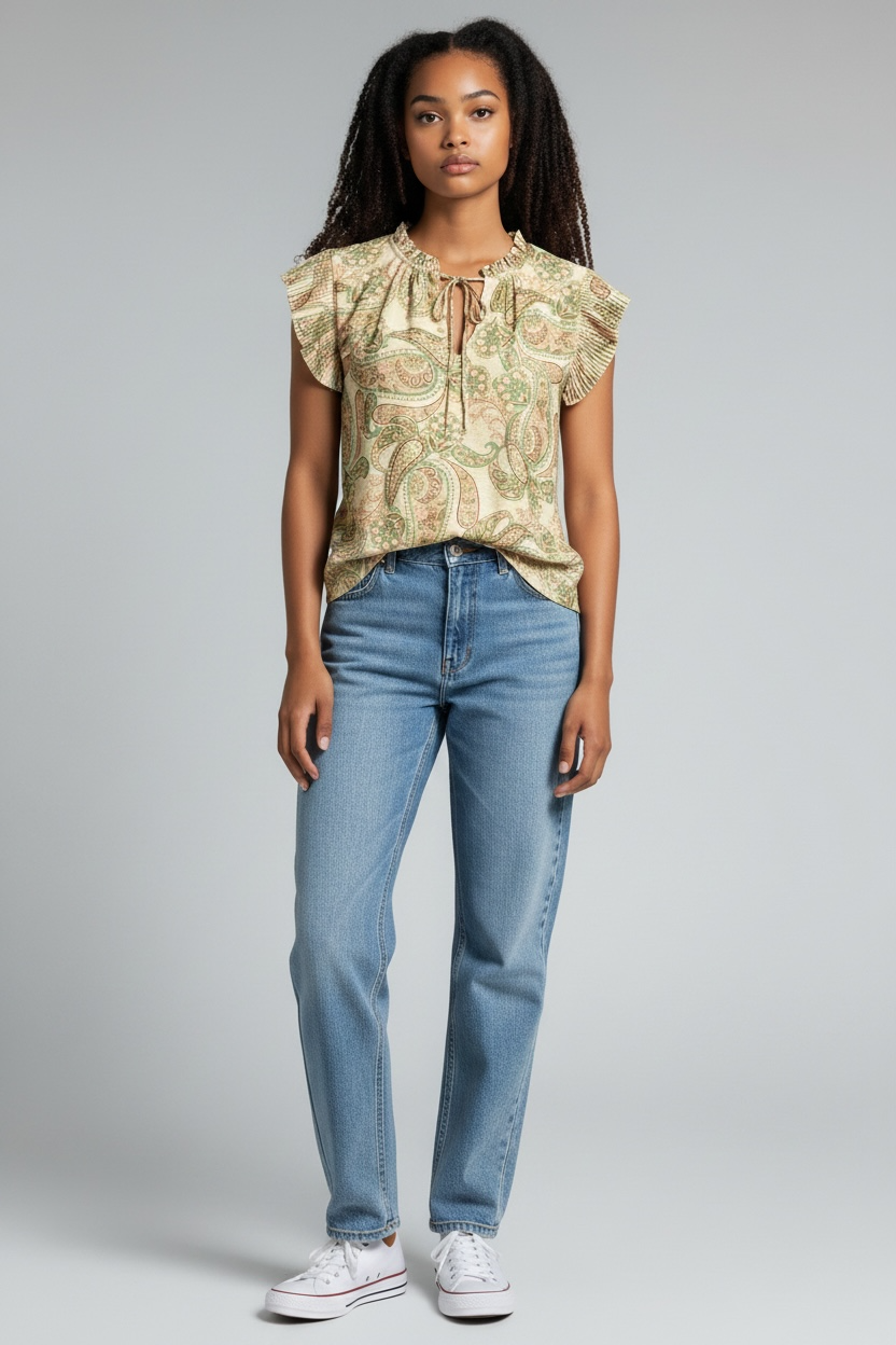 Lindsey Taupe Top