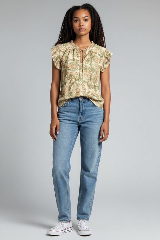 Lindsey Taupe Top