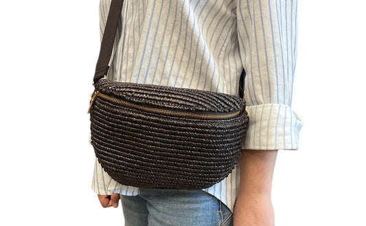 Gizelle Woven Straw Belt Bag