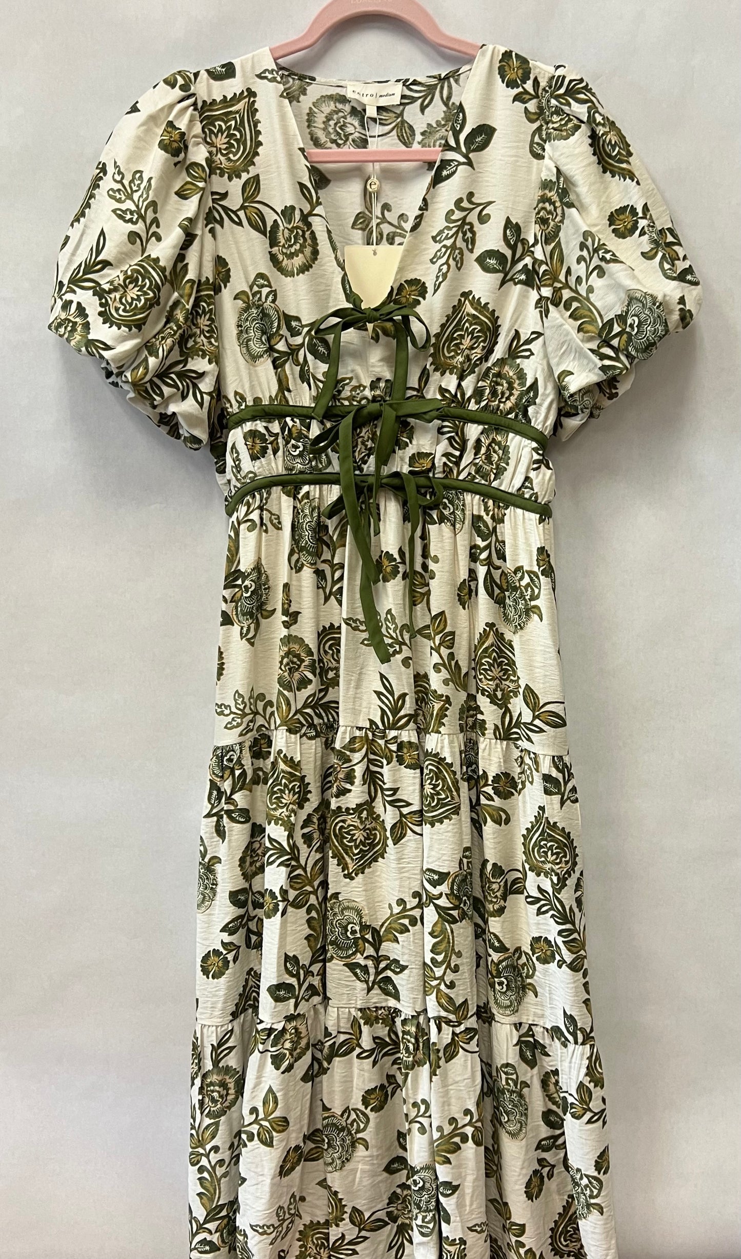 Olive Floral Maxi