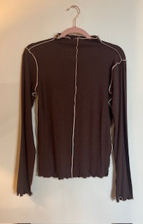 CABBAGE HEM MOCK NECK