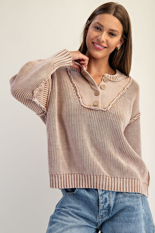 Washed Walnut Sweater