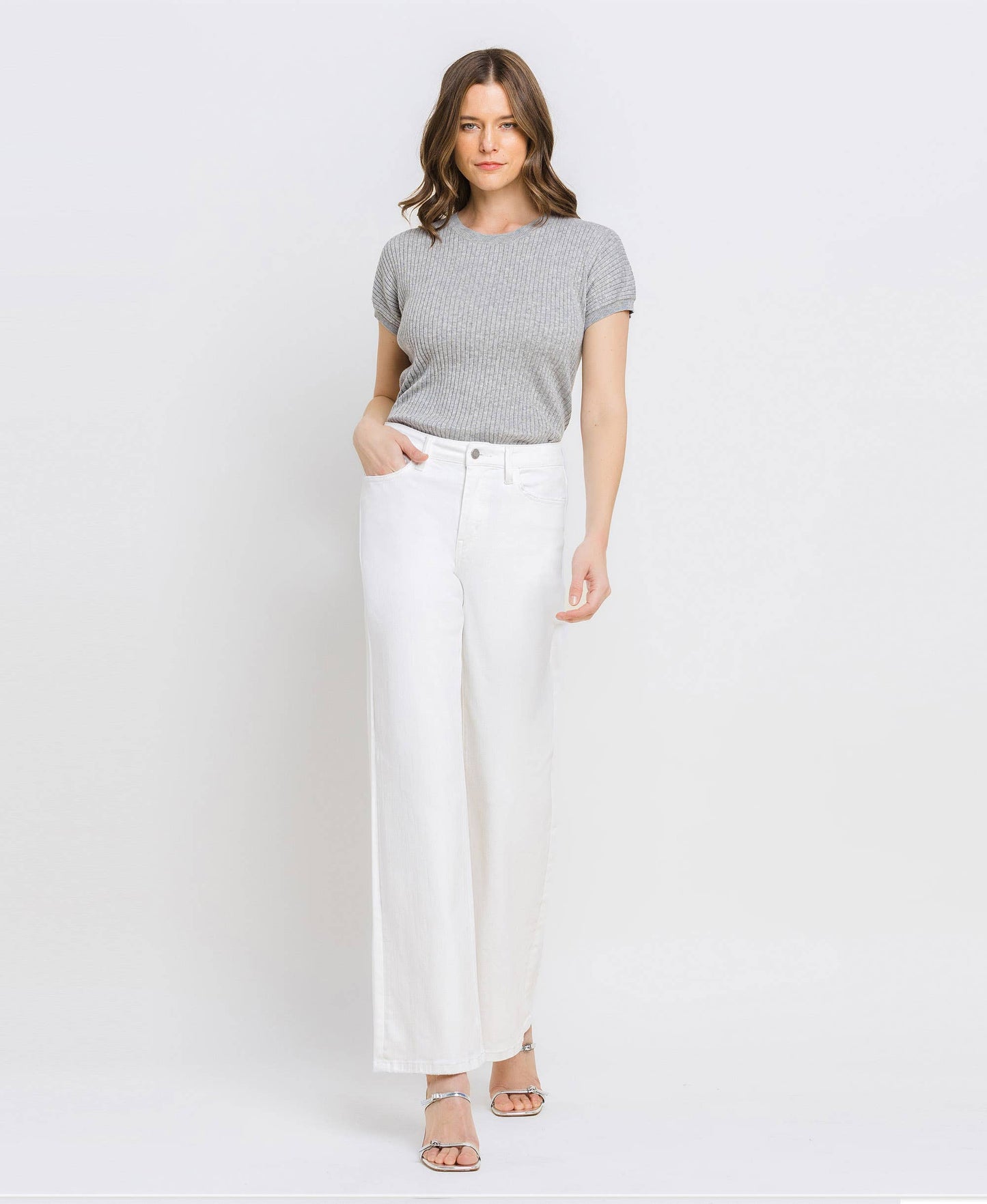 HIGH RISE WIDE LEG JEANS