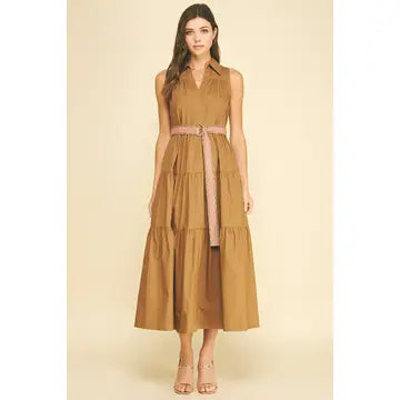 Tiered Midi Dress