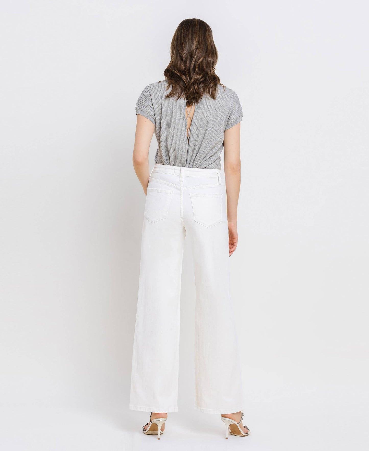 HIGH RISE WIDE LEG JEANS