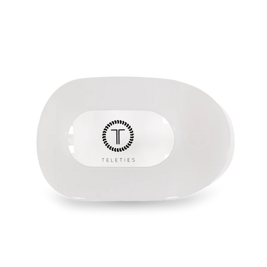 Coconut White Flat Clip Teletie