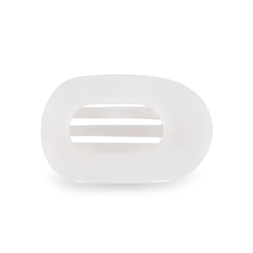 Coconut White Flat Clip Teletie
