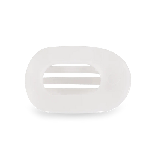 Coconut White Flat Clip Teletie