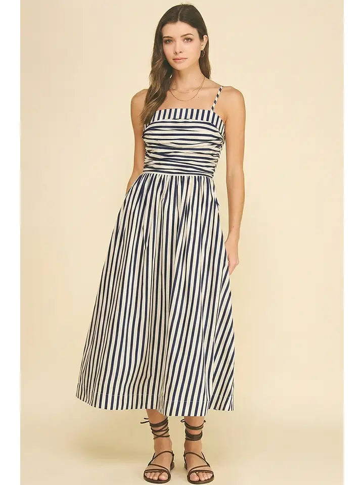 Striped Midi Dress