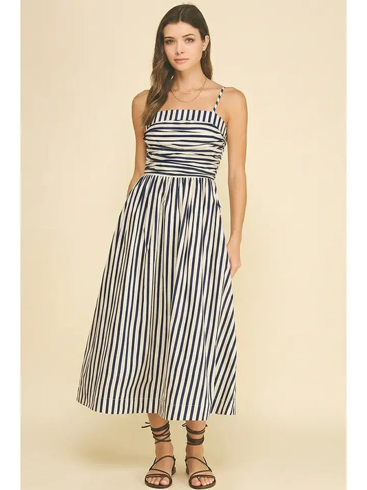 Striped Midi Dress