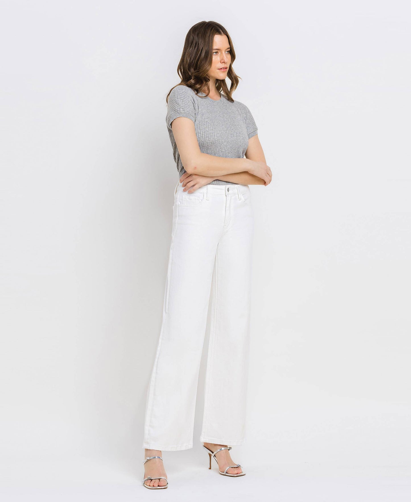 HIGH RISE WIDE LEG JEANS