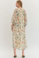 Caroline V-Neck Floral Dress