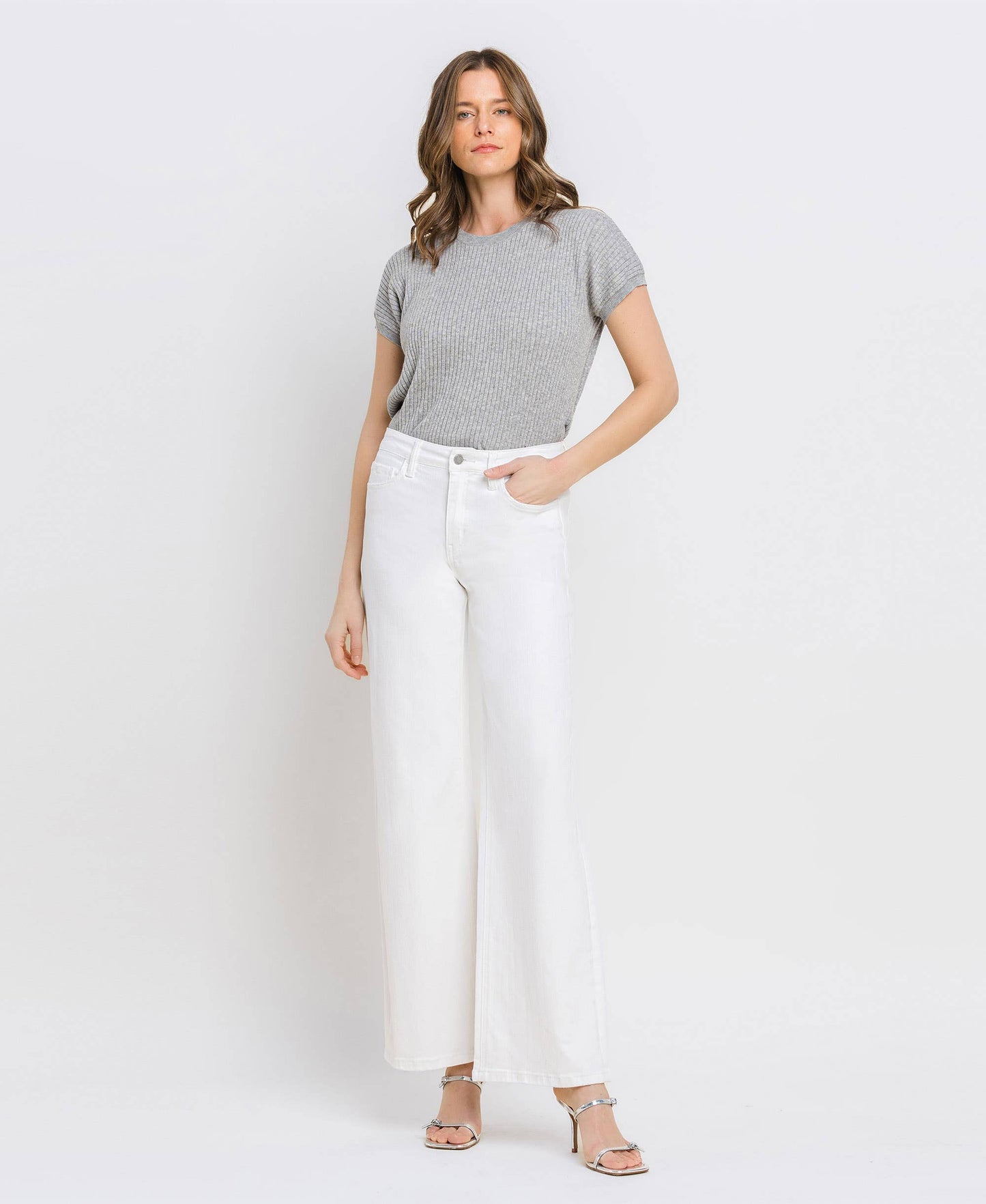 HIGH RISE WIDE LEG JEANS