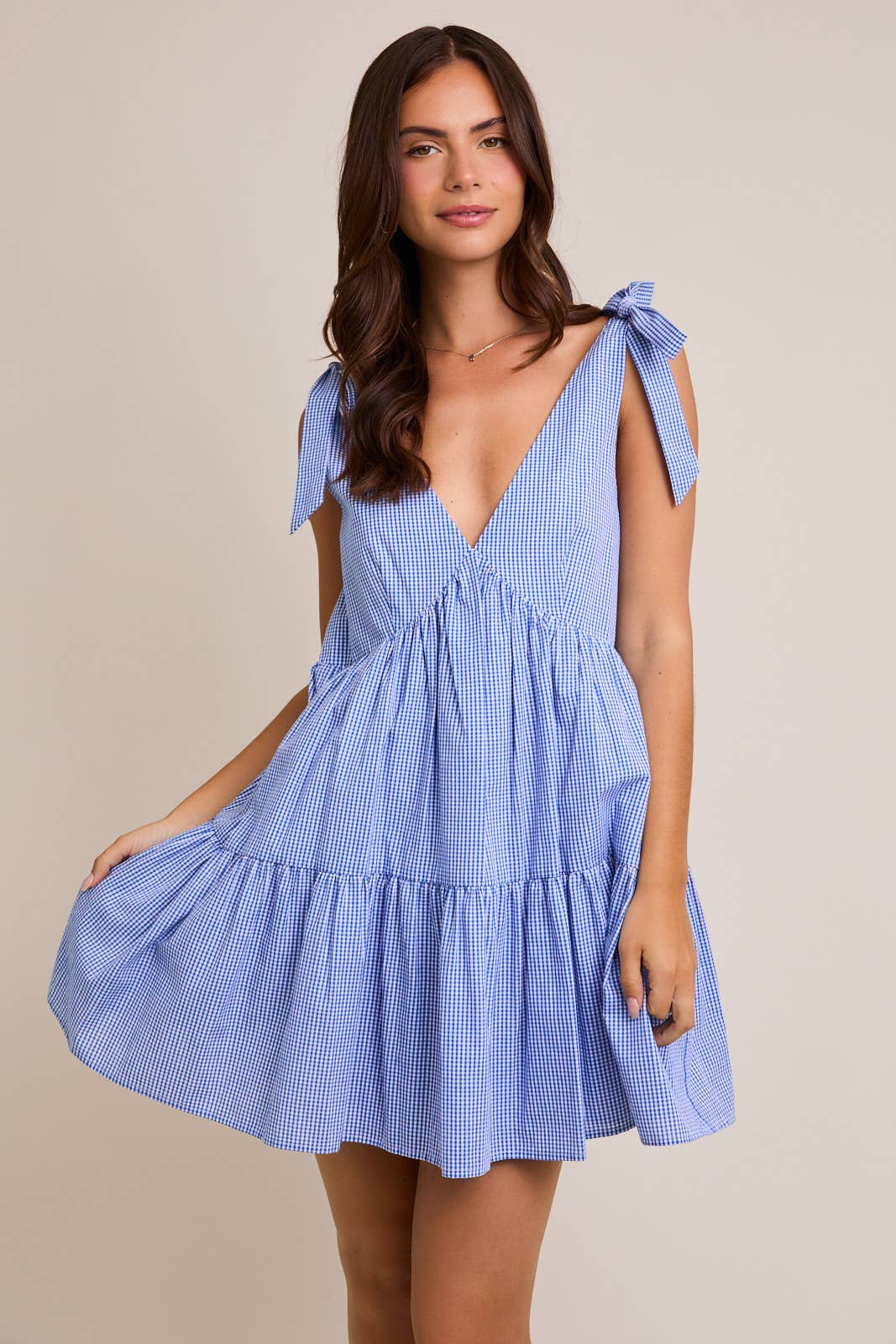 Gingham Mini Dress
