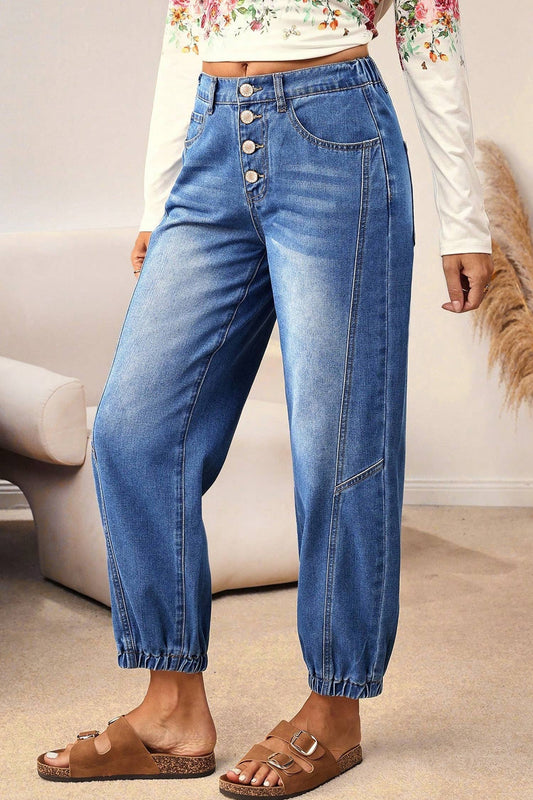 4 Button Front Jeans