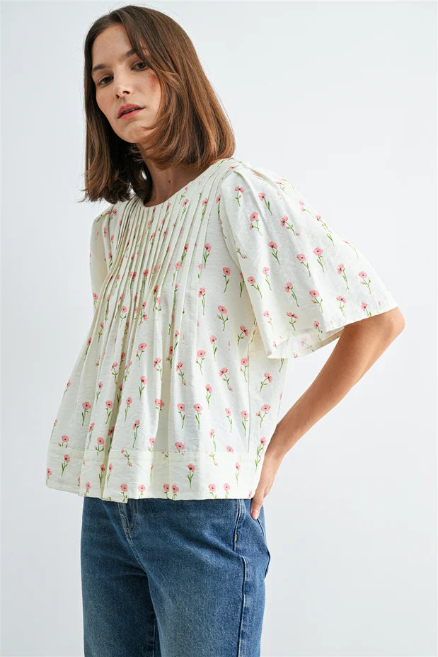 Flower Print Top